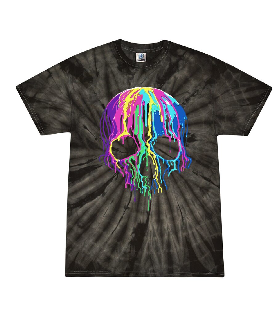 Dripping Skull Tie Dye