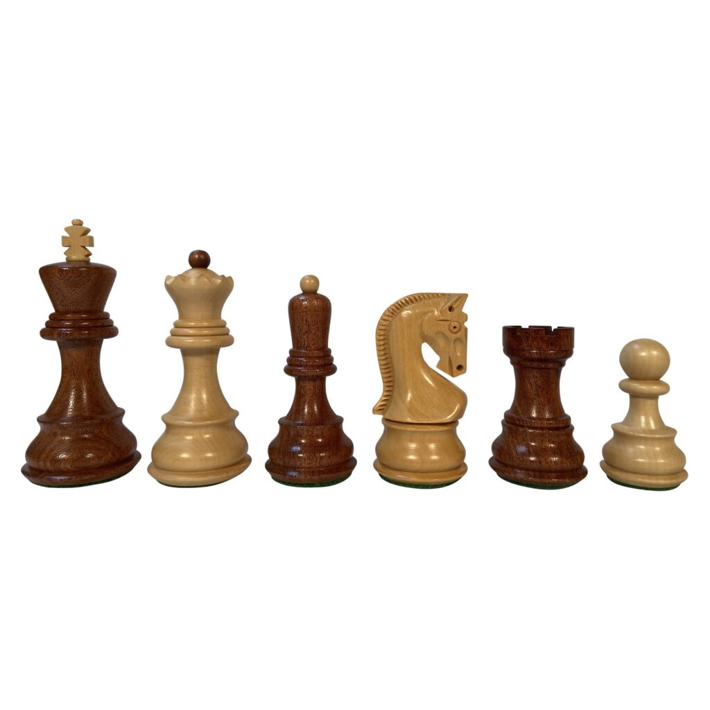 ZAGREB CHESS PIECES – ACACIA/BOXWOOD