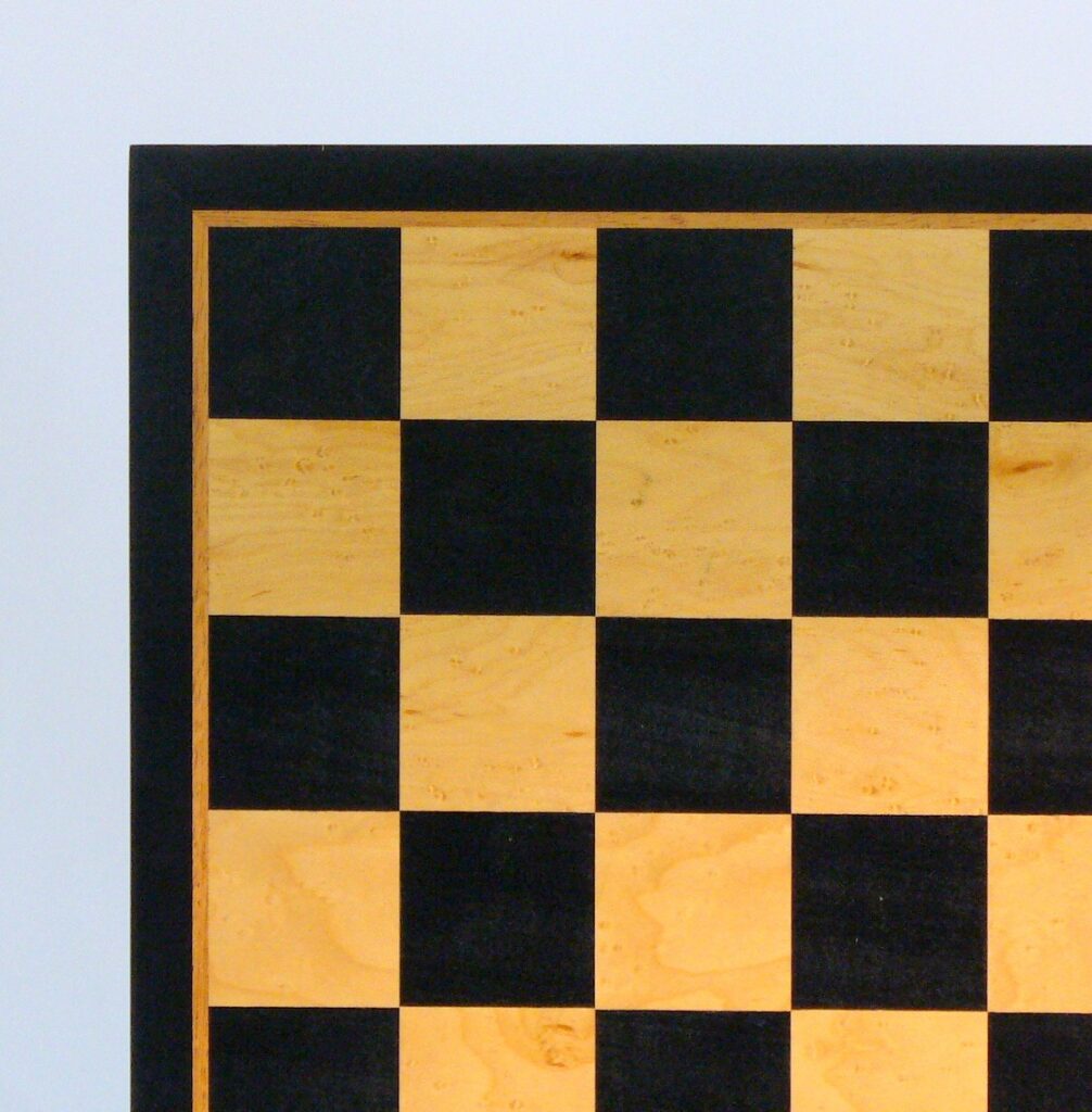 Black and Birdseye Maple Chess Board