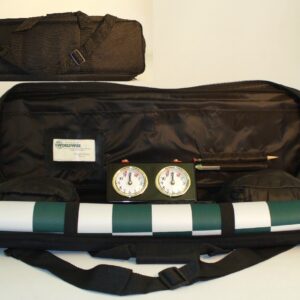 Black Canvas Padded Chess Tote