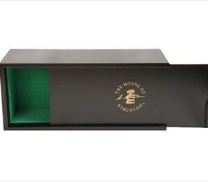 Black Slide-Top Chess Box