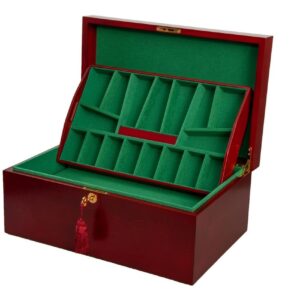 Large Coffer Chess Box Mahogany