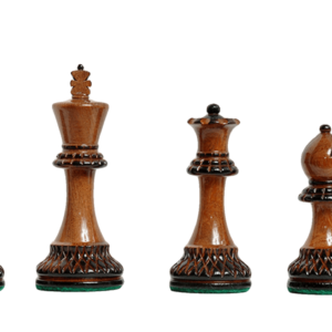 Burnt Golden Rosewood Grand Master Series Chess Pieces