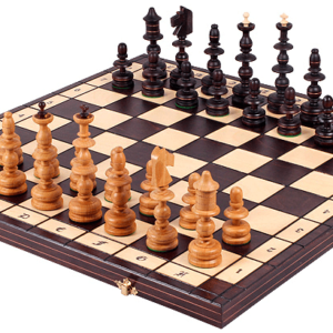 The Folding  Old Polish Chess Set