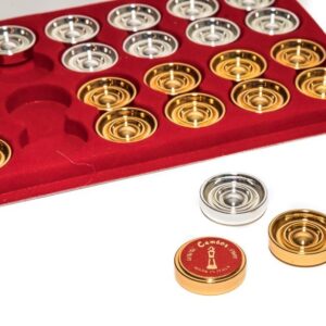 Gold Backgammon Checkers