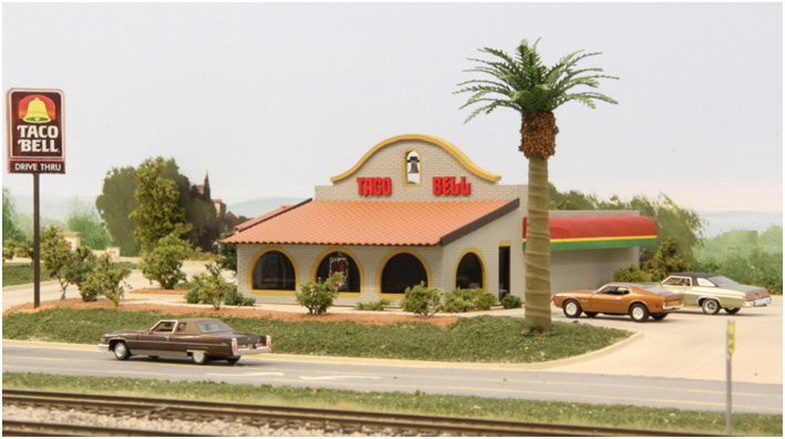 #TB-005 1970’s Taco Bell Restaurant in HO scale