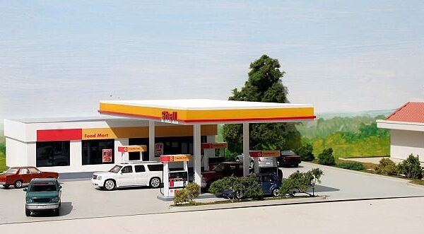 #SH-001 Modern Shell Gas Station & Convenience Store kit