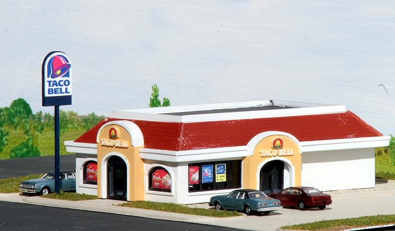#TB-002 Taco Bell Restaurant in N scale