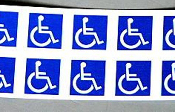 #WCL-001 Wheelchair logo for parking lots